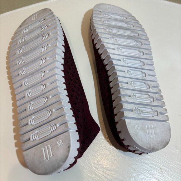 💗Ilse Jacobson Tulip Flats Maroon Size 8 - Picture 6 of 7